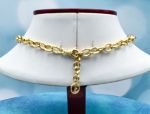 TAGLIAMONTE Designs (1996N) 925SS/YGP Venetian Cameo Charm Necklace *Pearls*Reg.$350