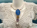 TAGLIAMONTE Designs (LD3529) 18K Venetian Intaglio Necklace w/ Pearls, Citrine, Amethyst*Reg.$2000