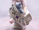 SAMUEL B *BJC* (53398BA.M) 925SS/18K Multi Gemstone Cuff Style Bracelet*Reg.$1050