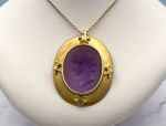 TAGLIAMONTE Designs (PN2840N) 925SS /YGP Venetian Pendant *Ceres*Reg.$325