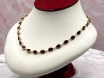 TAGLIAMONTE Designs (LD3549-Garnet)14K Gemstone By the Inch Necklace*Reg.$1795