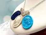 TAGLIAMONTE (1800,1801,1802) 925SS Gemstone Cameo Pendant*Ceres*Reg.$175