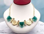 TAGLIAMONTE Designs (SH206N) 925SS/YGP Venetian Cameo Necklace with *Lapis, Pearls*Medusa, Aurora*Reg.$800