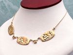 TAGLIAMONTE Designs (SH895-Citrine) 18K Cameo Necklace *Aphrodite,Cupid*Reg.$3500