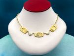 TAGLIAMONTE Designs (2219N) 925/YGP Cameo Necklace *Aphrodite,Cupid*Reg.$300
