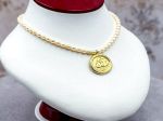 TAGLIAMONTE Designs (SH620N) 925/YGP Cameo & FW Pearl Necklace *Poseidon*Reg.$200