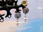 TAGLIAMONTE Designs (1161) 925SS/rHOD. Drop Earrings *Pearl*Reg.$130