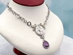 TAGLIAMONTE Designs (2030N) 925SS, 18K. Cameo Necklace *3 Graces*Reg.$450