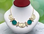 TAGLIAMONTE Designs (1419A) 925SS/YGP Venetian Cameo Necklace w/ *Rubies+ Pearls*Aphrodite, Cupid, Pan, Gryphon*Reg.$600