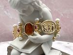 TAGLIAMONTE Designs (LD3554B) 14K Venetian Intaglio Bracelet *Reg.$4000