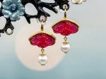 TAGLIAMONTE Designs (2251E) 925SS/YGP Venetian Cameo Earrings *Bacchus*Reg.$240