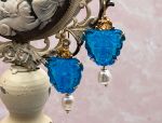 TAGLIAMONTE Designs (RS130) 925SS/YGP Venetian Cameo Earrings *Medusa*Reg.$280