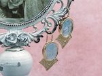 TAGLIAMONTE Designs (Q21106) 925SS/YGP Venetian Cameo Earrings *Ceres*
