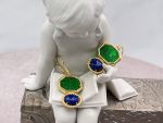 Tagliamonte Designs (1342,1343,1344) 925SS/YGP Venetian Cameo Earrings *Poseidon*Reg.$160