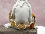 TAGLIAMONTE Designs (LD3553B) 14K Venetian Intaglio Bracelet *Reg.$4000