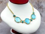 TAGLIAMONTE Designs (SH967N-Turq) 925SS/YGP Venetian Cameo Necklace *Cupid*Reg.$700