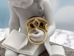 TAGLIAMONTE Designs (PN2614R) 925SS/YGP Venetian Cameo Ring *Sculptor*Size 7*Reg.$225