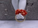 TAGLIAMONTE Designs (HQ0086) 925SS/YGP Multi Coral Ring*Reg.$130