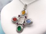 TAGLIAMONTE Designs (1292) 925SS / Rhod. Venetian Cameo Pendant *Cupid,Psyche*Reg.$400