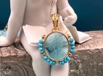 TAGLIAMONTE Designs (2307P) 925SS/YGP Venetian Cameo Pendant *Cupid*Reg.$225