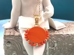 TAGLIAMONTE Designs (2309P) 925SS/YGP Venetian Cameo Pendant *Cupid*Reg.$225
