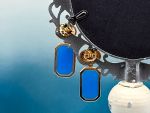 TAGLIAMONTE Designs (2217E) 925SS/YGP Agate Earrings*Reg.$240