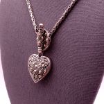 SAMUEL B *BJC* (1081) 925 SS + 18K Heart Necklace