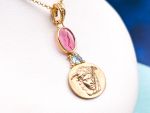 TAGLIAMONTE Designs (1857) 925SS/YGP Cameo Pendant *Medusa*Reg.$265