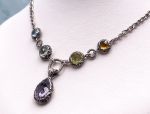 SAMUEL B *BJC* (56429N) 925SS  Multi-Gemstone Statement Necklace *Reg.$600*