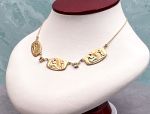TAGLIAMONTE Designs (SH895-Citrine) 18K Cameo Necklace *Aphrodite,Cupid*Reg.$3500