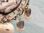 TAGLIAMONTE Designs (2033E) 925SS/YGP Intaglio Earrings*Reg.$325