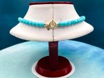 TAGLIAMONTE Designs (PN2808N) 925SS/YGP Magnesite Cameo Statement Necklace*Ceres*Reg.$400