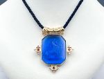 TAGLIAMONTE Designs (LD3518) 14K Venetian Intaglio Pendant w/Cord *Rubies*Centaur,Cupid*Reg.$2000