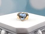 TAGLIAMONTE (1947)925SS/YGP Pink Cameo Ring*Size 5