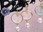 TAGLIAMONTE Designs (RW089,RW091) 925SS/YGP Venetian Cameo Earrings *Sphynx, Apollo*