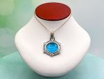 TAGLIAMONTE Designs (1840) 925SS/Rhodium Plate / 18K Cameo Pendant *Cavallo*Reg.$400