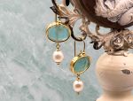 TAGLIAMONTE Designs (2019E,2014E) 925SS/YGP Venetian Cameo Earrings*Reg.$180