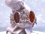 TAGLIAMONTE Designs (1580) 925SS,14K Venetian Cameo Bracelet *Limited Edition*Reg.$1000