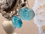 TAGLIAMONTE DESIGNS (LD3500) 18K Venetian Cameo Earrings*Rondanini Medusa*Reg.$1000