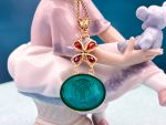 TAGLIAMONTE Designs (PN2880P) 925SS/YGP Venetian Cameo Pendant *Medusa*Reg.$250