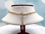TAGLIAMONTE Designs (SH206N) 925SS/YGP Venetian Cameo Necklace with *Lapis, Pearls*Medusa, Aurora*Reg.$800