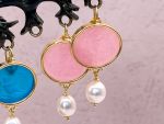 TAGLIAMONTE Designs (RW090,RW085) 925SS/YGP Venetian Cameo Earrings *Cupid*Reg.$240