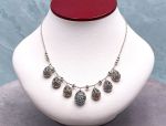 SAMUEL B *BJC* (59397N) 925SS  Multi-Gemstone Statement Necklace *Reg.$650*