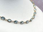 TAGLIAMONTE Designs (LD3549-Bl.Topaz)14K Gemstone By the Inch Necklace*Reg.$1795