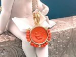 TAGLIAMONTE Designs (2309P) 925SS/YGP Venetian Cameo Pendant *Cupid*Reg.$225