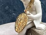 TAGLIAMONTE Designs (SH483) 18K Cameo Statement Pendant *Medusa*Reg.$3500