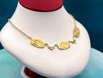 TAGLIAMONTE Designs (2219N) 925/YGP Cameo Necklace *Aphrodite,Cupid*Reg.$300