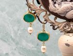 TAGLIAMONTE Designs (2023E,2018E) 925SS/YGP Venetian Cameo Earrings*Reg.$180