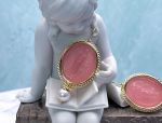 TAGLIAMONTE DESIGNS (HQCR051) 925SS/ YGP Venetian Cameo Pendant *Maened*Reg.$225