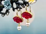 TAGLIAMONTE Designs (2251E) 925SS/YGP Venetian Cameo Earrings *Bacchus*Reg.$240